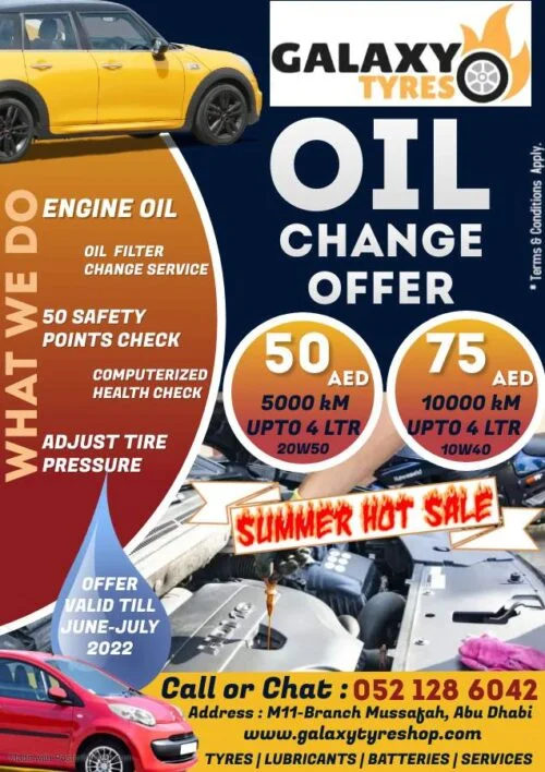 Oil Change offer 22 M11 Branch